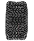 Front view of Set Of 2 20x108 ATV UTV Tires 4 Ply Heavy Duty Non Directional Tread Built For Quad Golf Cart Lawn Mower All Terrain Use
