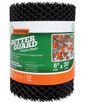 VX620 6 Inch By 20 Foot Plastic Gutter Guard Mesh Keeps Gutters Clog Free Leaves Debris Rustproof Easy To Cut To Length Unrolls For Quick Install In Minutes