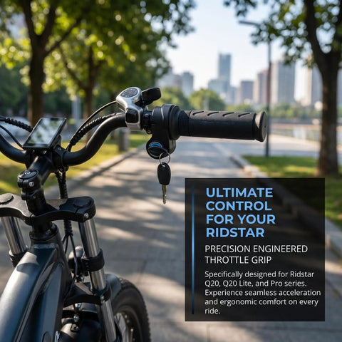 Full Twist 22mm Throttle Grip For E Bike And Scooter Universal 22mm Clamp Twist Throttle For Most Electric Bicycles