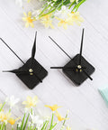 Dope 5 Pack High Torque Quartz Clock Movements Kit With 12 Pairs Of Hands for DIY Clock Repair on light background with flowers.