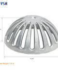 Heavy Duty Aluminum Drain Covers Set For Sinks And Floors, Dome Strainer For Kitchens, Bathrooms, Outdoor Drains, Five Pack