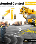 Wireless Crane Remote Control For Hoist And Truck 12V Four Button Industrial Crane Controller With 984 Feet Range Displayed