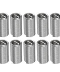 10 Pcs Helical Wire Thread Inserts M10 x 1.5, 304 Stainless Steel, 3D Length 30mm After Install, Coiled Threaded Sleeve