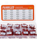 Must Have CBB22 Metallized Polypropylene Film Capacitor Kit, 400V And 630V, 25 values, red inline 2 pin assortment box