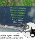Beefy Nylon Track Wheels For Chain Link Gates Fits One Seven Eighth Inch Gate Frame And One Five Eighth Inch Track Pipe