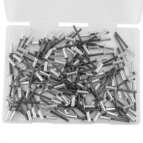 Top Shelf 120 Pack 3/16 X 1/2 Inch Closed End Aluminum Pop Rivets With Steel Mandrel For Watertight Marine Auto Fixes Guaranteeing A No Fuss Slick Setup Today