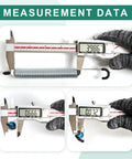 Heavy Duty Seven Inch Recliner Sofa Chair Springs Replacement Two Pack Tension Steel Springs measurement data with caliper and hooks.