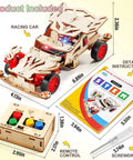 Hands On Remote Control Car Building Kit For Kids 8 Through 12 Cool Stem Toys For Boys And Girls Wood 3D Puzzles And Science Craft Projects