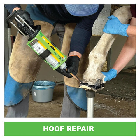 B-Line Manual Multi-Component Epoxy Adhesive Gun For 1 To 1 And 2 To 1 Cartridges used in hoof repair