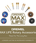 Max Life EZ506HP Premium Metal Cutting Wheel For Rotary Tools One And A Half Inch High Performance With Accessories Display