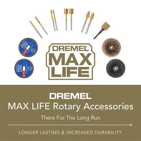 Max Life EZ506HP Premium Metal Cutting Wheel For Rotary Tools One And A Half Inch High Performance With Accessories Display