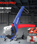 Versatile PEX And Hose Cutter With 1/8 To 1-5/8 Inch Cutting Capacity, in blue and red, showing durable metal blade.