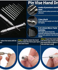 78 Piece Gundam Model Tools Kit For Building And Repairing Plastic Models with pin vise hand drill and micro twist bits.