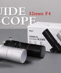 32mm F4 Guide Scope With Integrated Helical Focuser And Doublet Lens For Precise DSO Imaging, All Metal Construction box and scopes
