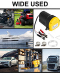 Heavy Duty Smooth Operator 12V 60W Oil Extractor Pump for Cars and Pickup Trucks with accessories and various vehicle uses.