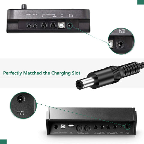 Reliable 9V AC Adapter Replacement For Alesis Command Mesh Kit Debut Kit DM10 Nitro Drum Module power cord with UL safety