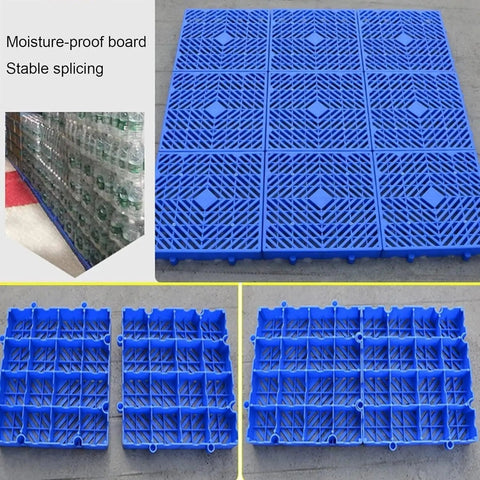 Lightweight Plastic Pallet Interlocking Storage System With Breathable Grid Design for dry stacking