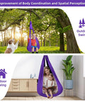 Kids Sensory Swing For Indoor And Outdoor Use Elastic Soft Fabric Therapy Swing For Autism ADHD And Asperger Cozy Cuddle Hammock