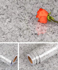 Granite Look Countertop Contact Paper Peel and Stick Vinyl Wrap, Waterproof Self Adhesive Kitchen Countertop Cover with rose