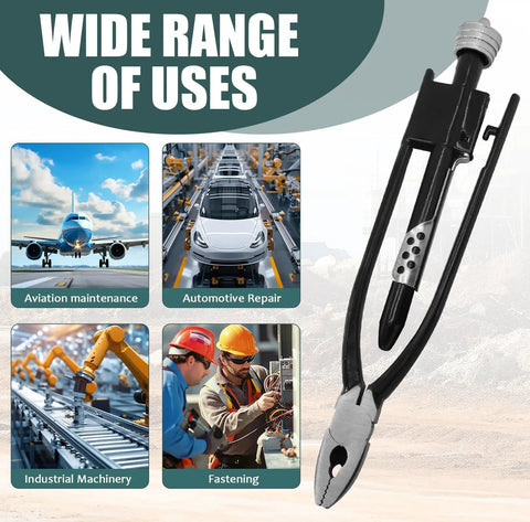 Two Piece Safety Wire Pliers Set With 9 Inch And 6 Inch Chrome Vanadium Steel Twisting Tools For Aircraft Machinery And Vehicles