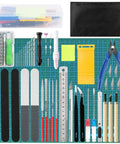 Full 82 Piece Pro Model Tool Kit for Plastic Model Kits and Figure Builds with tools, mat, precision items, tweezers, pliers.