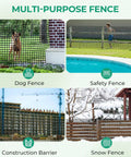 Plastic Garden Fence Netting Roll 4x100ft Reusable Temporary Fencing for animals and plants mesh barrier multi-purpose uses