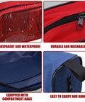 Close-up of Five Color Five Pack First Aid Kit Bags Set showing zippered emergency medical pouches with transparent window