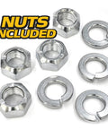 Beefed Up Heavy Duty Steering Drag Link Kit 2 Pack Replaces Poulan Pro For PP155H42 PP19A42 PP19H46 PP20VA46 Includes 2 Sector Gear Dust Caps 4130 Steel With Zinc Coating For Superior Wear, nuts included