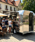 11 Foot Mirror Mobile Food Truck With Street Ready Kitchen Equipment And Catering Trailer For Sale Direct From Manufacturer Zero Middleman Markup, crowds engaged.