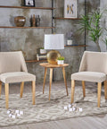 Living room with chairs, table, lamp, and Combo Pack Self Adhesive Furniture Sliders For Carpet And Hardwood Floors 32 One Inch Square Gliders And 16 Half Inch By Four Inch Bar Sliders Easy Glide Setup Protect Floors Move Heavy Furniture Like A Boss visible on carpet.