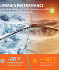 Straight Up Premium Silicone Windshield Wiper Blades 28 And 14 Inch Set Of Two showing flexibility in extreme temperatures.