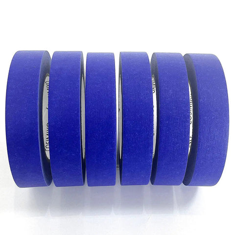 Blue Multi-Surface Painter's Tape 0.94 In X 60 Yds, 6 Rolls, Residue Free Masking Tape For Pro Grade DIY Finish Lines, Easy Tear, UV Resistant