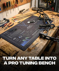 Archery Workbench Mat 16 By 32 Inch Rubber Pad For Bow Tuning Crossbow Maintenance And Arrow Setup With Bolt Guides