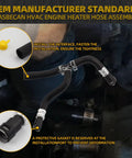 HVAC Engine Heater Hose Assembly Fits Buick Enclave 2008-2017 Chevrolet Traverse 2009-2017 GMC Acadia 2007-2017 Replacement Inlet And Outlet Hoses Kit