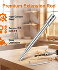 Heavy Duty Six Inch Forstner Bit Extension Rod For Deep Hollow Woodworking and Fine Furniture Builds delivers knockout reach with high carbon steel.