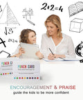Teacher and child using punch card loyalty pack of 200 for kids and students reward cards for classroom behavior incentives guide study