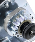 Starter Replacement For 14 Tooth Gear That Fires Up Fast Fits 12 To 19 HP Lawn Tractors And Riding Mowers metal close-up