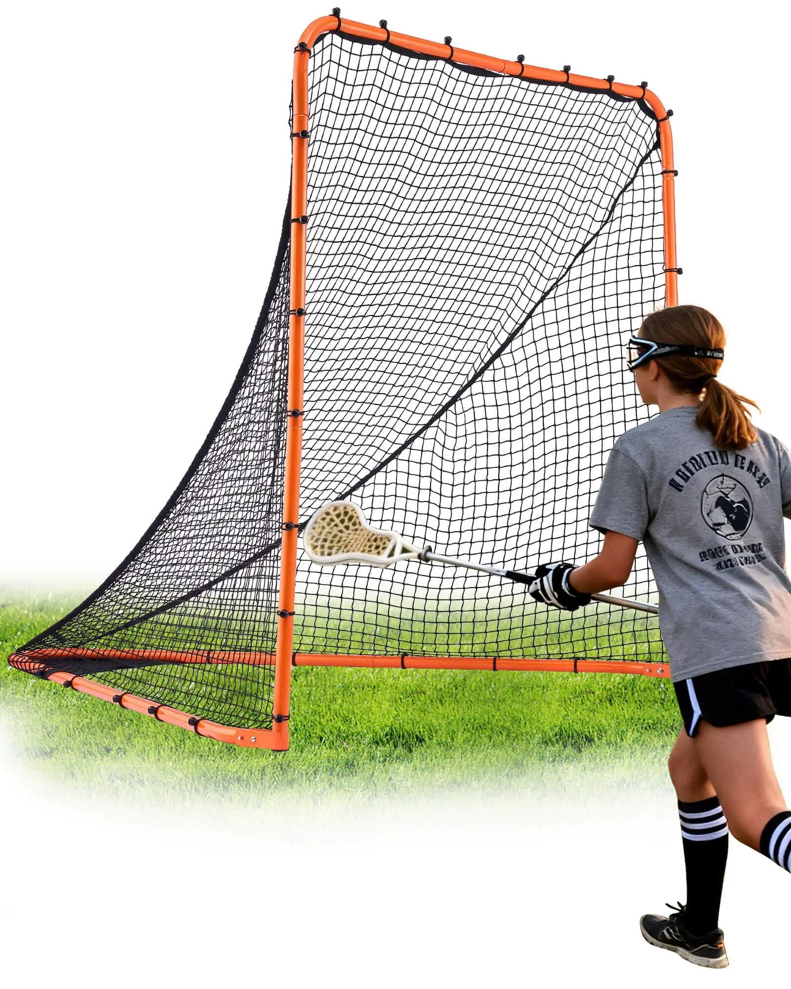 Foldable 6x6 Lacrosse Goal Portable Steel Frame | Durable ✓