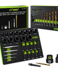 Ultimate 40-Piece Bolt Extractor Kit for Pros: Grab Stripped Screws, Broken Bolts And Damaged Fasteners With Heavy-Duty Left Hand Drill Bits And Multi-Spline Sockets For Any Auto Repair Or Home Fix-Up Job. 40-piece kit with drill bits and sockets