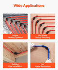 Applications of 20 Pack One Half Inch PEX Tubing Bend Support 90 Degree Elbow Clamp With Nail Tab for various plumbing systems.
