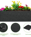 3 Pack 10 Gallon Heavy Duty Grow Bags With Thick 300G Nonwoven Fabric For Raised Garden Beds And Containers, Handy Handles