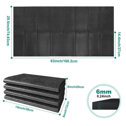 63 X 29.5 Inch Large Anti Vibration Mat For Washing Machine And Dryer, Foldable Shock Absorbing Pad, Non Slip Waterproof Floor Protector, Heavy Duty PVC, Reduces Noise And Vibration, Durable Floor Saver