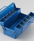 Open Sturdy ST Tool Box With Two Cantilever Trays ST350B Blue Heavy Duty Tool Chest For Pros And DIYers Portable Organizer