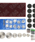 88 Piece Electric Sander Accessory Kit with circular saw blades, sandpaper, grinding discs, 8 hole saw blades, for cutting and grinding