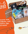 Mystery Tackle Box Inshore Saltwater Fishing Kit With Redfish, Speckled Trout, Snook And Flounder Lures, 4-6 item pack