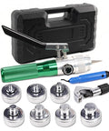 Heavy Duty Hydraulic Tube Expander Kit For Copper Aluminum And Mild Steel Pipes From Three Eighths To One And One Eighth Inch OD With Tube Cutter
