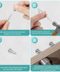 Installation steps for 300 Count Double Headed Skirting Nails With Seamless Finish Galvanized Steel Baseboard Trim Pins