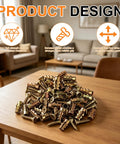 Heavy Duty Hinge Repair Screw Kit With 6 By 14 Mm Expansion Anchors For Stripped Holes on a wooden table