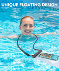Large Waterproof Phone Pouch With Sealing Strip, Floating Dry Bag For Kayaks And Beach Trips, IPX8 Rating, used in pool