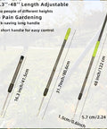 Weed Puller Tool With 48 Inch Long Handle And Soft Foam Grip For Easy Weed Removal Upgraded V Shaped Forks Adjustable Height